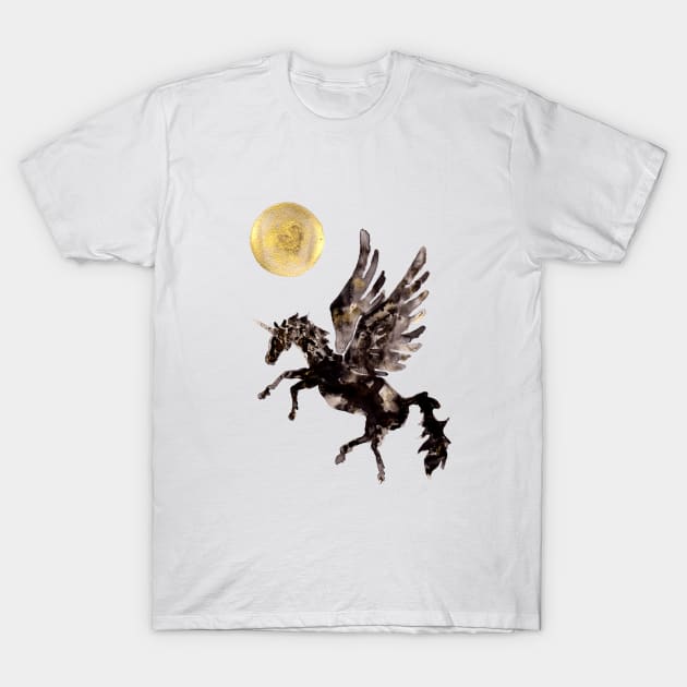 Dark Unicorn T-Shirt by ZeichenbloQ